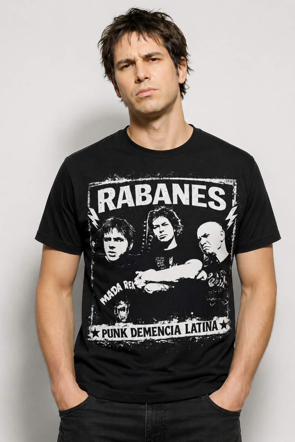 Official Los Rabanes Black Vintage T-Shirt