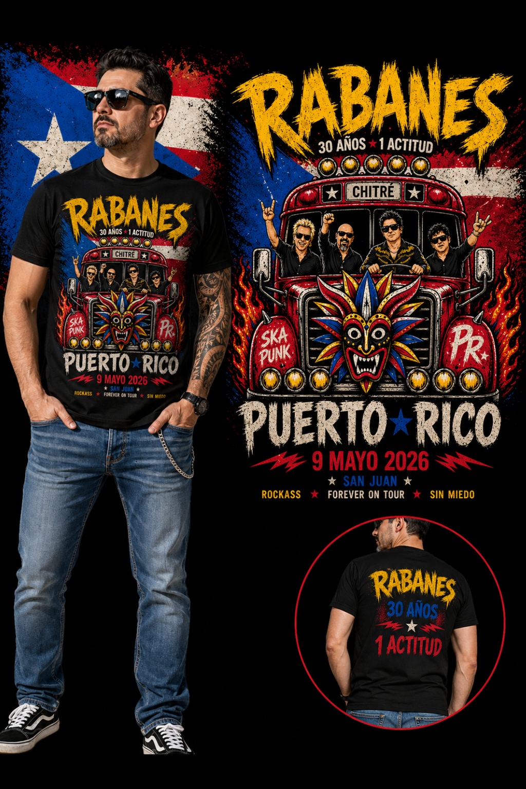 Official Los Rabanes Puerto Rico T-Shirt