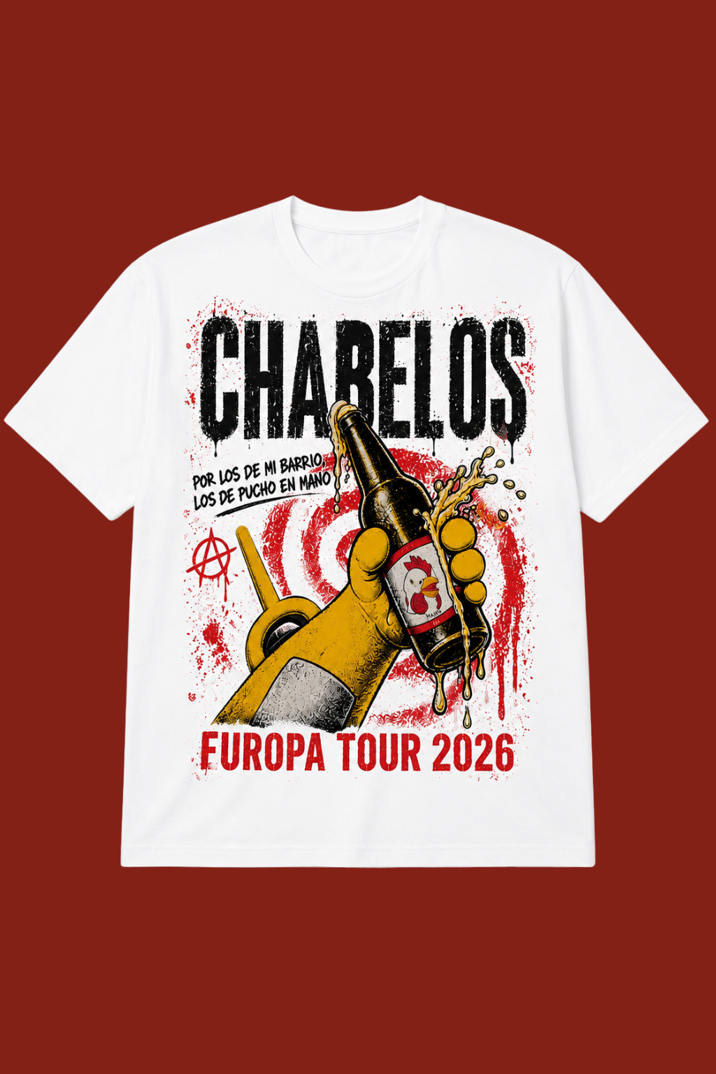 Official Chabelos Europa Tour 2026 T-Shirt